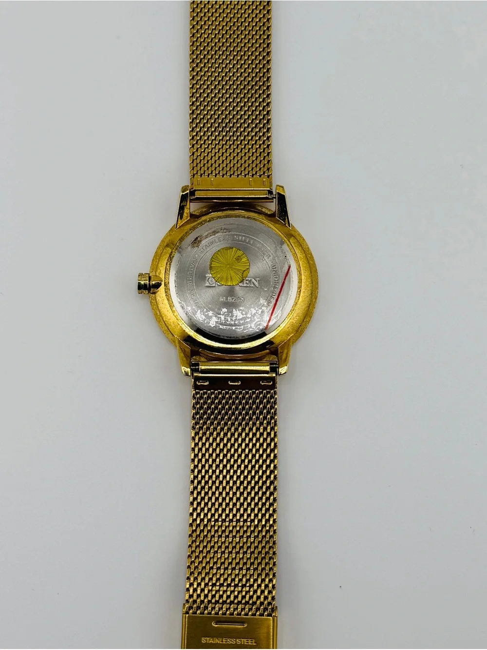 Curren Men's Gold Mesh Watch with Blue Dial